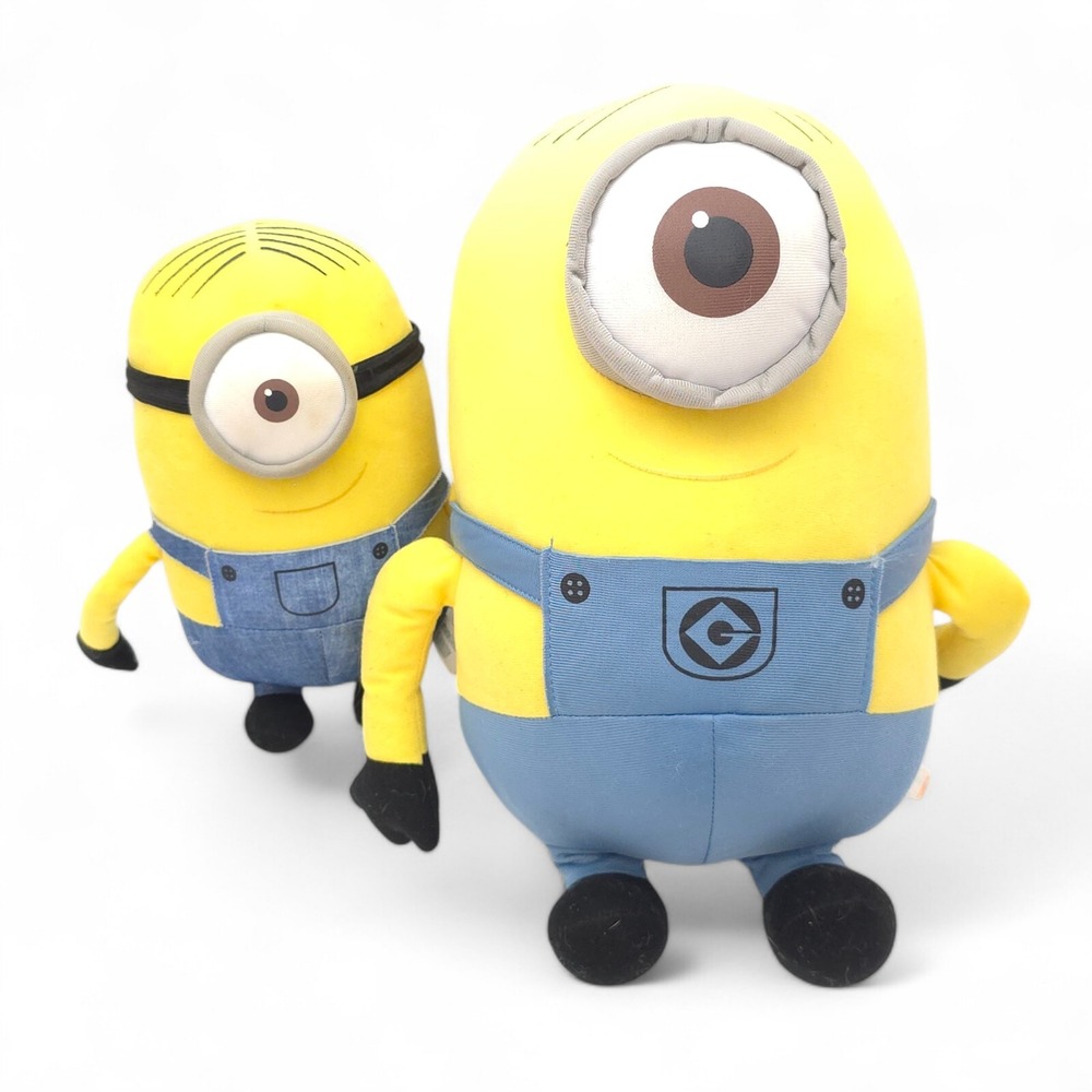 Despicable Me Minion STUART Plush 2 pcs Set Toy Factory 15 inch 9 inch